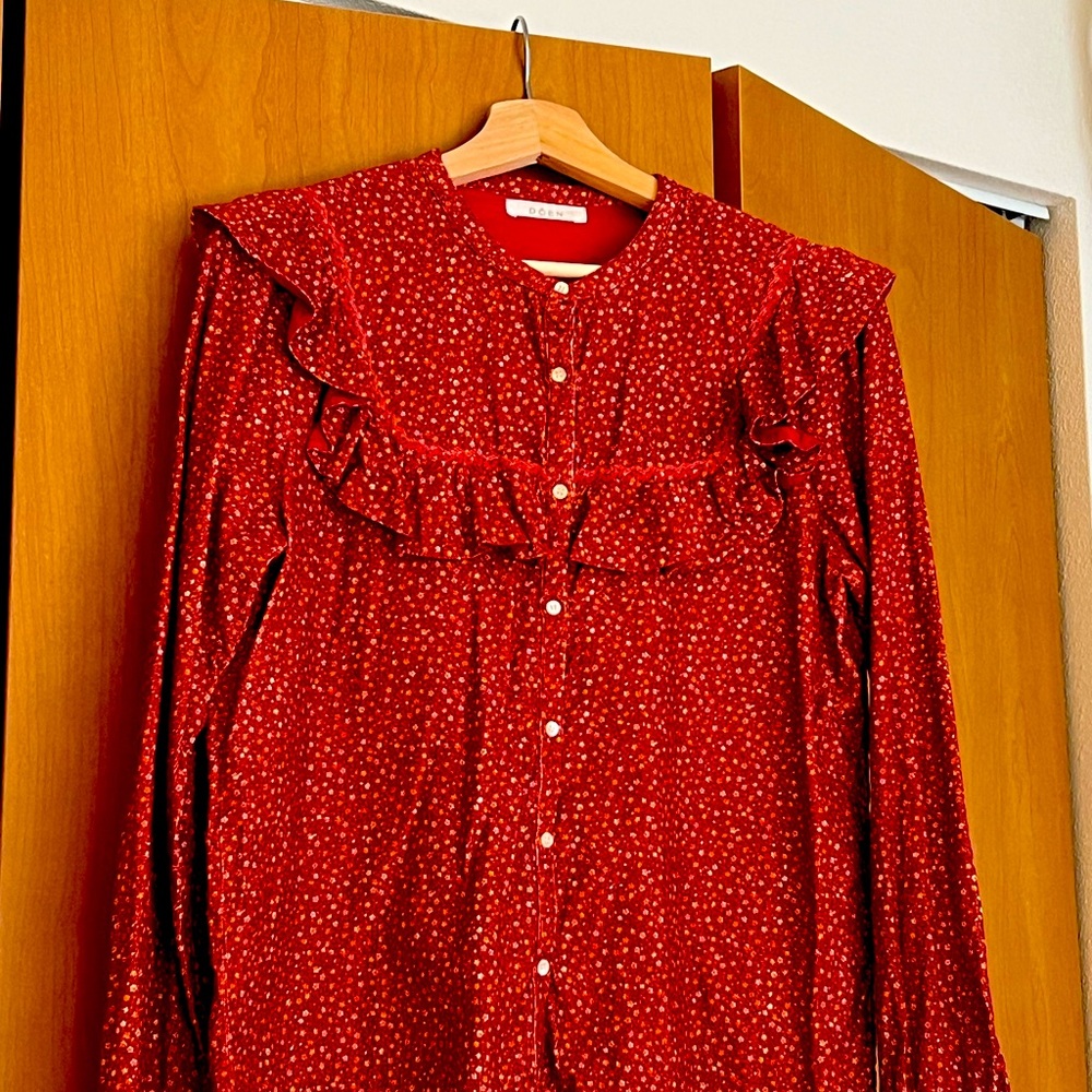 Doen Corduroy Button Up Top- Size Medium